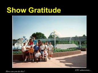 Show Gratitude ETC admissions… How can you do this? 