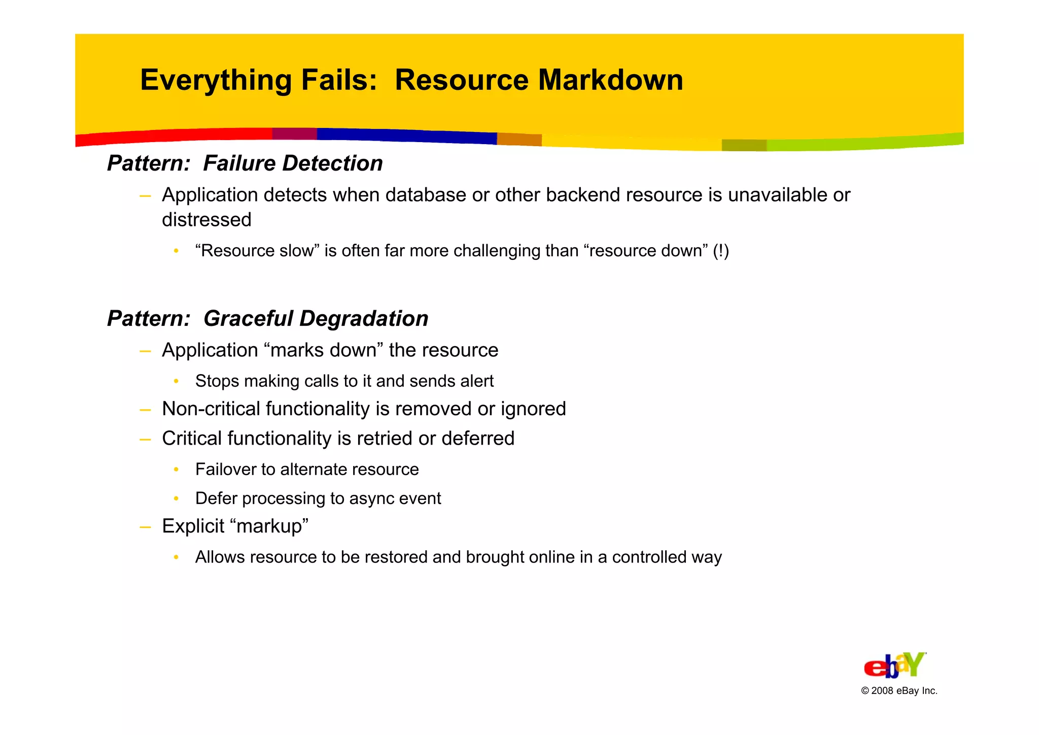 Randy Shoup eBays Architectural Principles