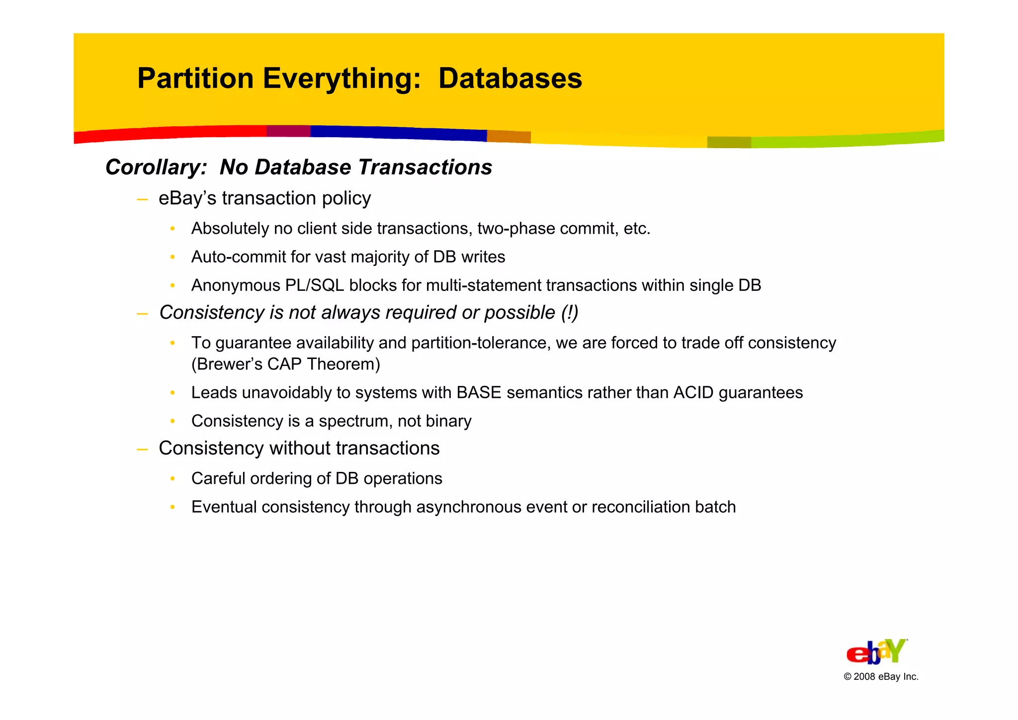 Randy Shoup eBays Architectural Principles