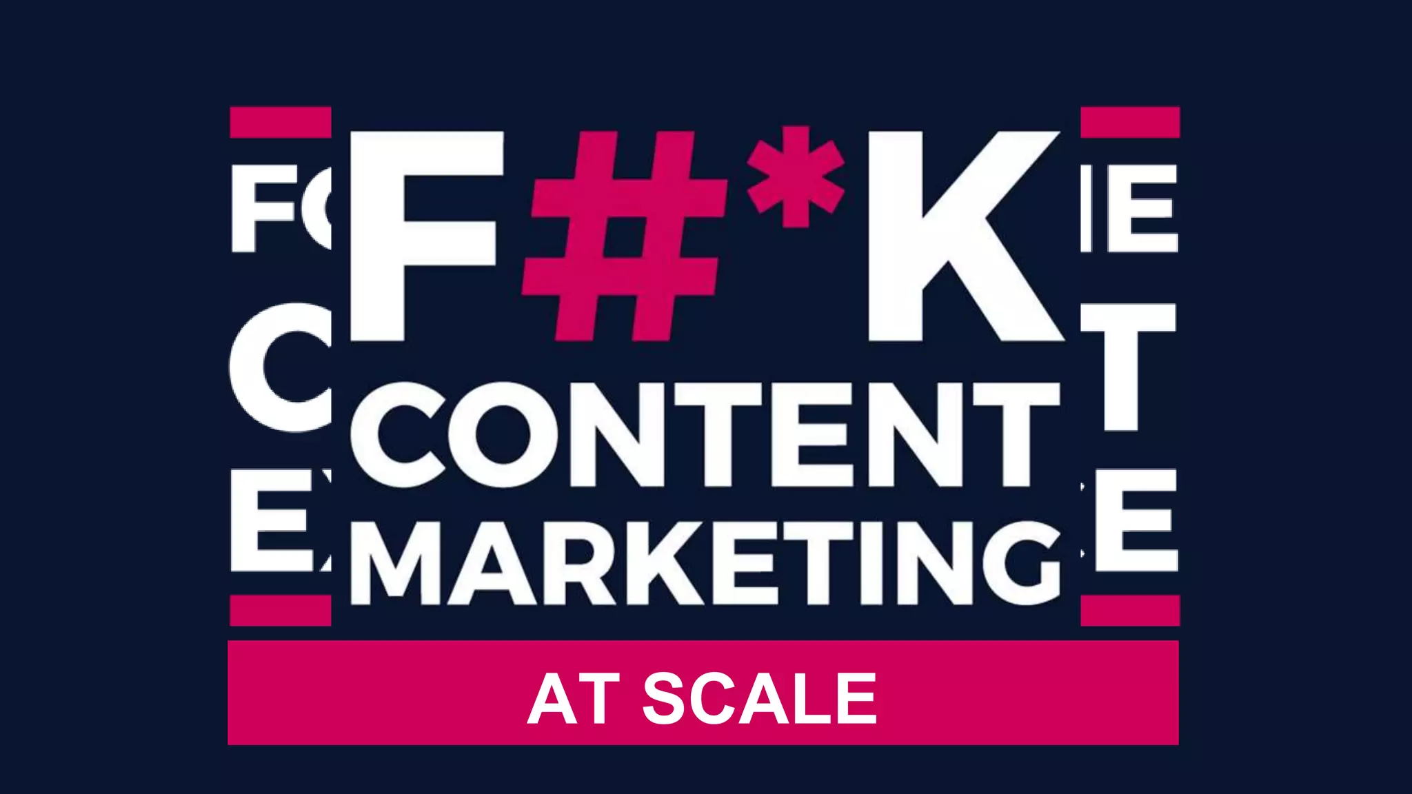 So I wrote a blog post
 