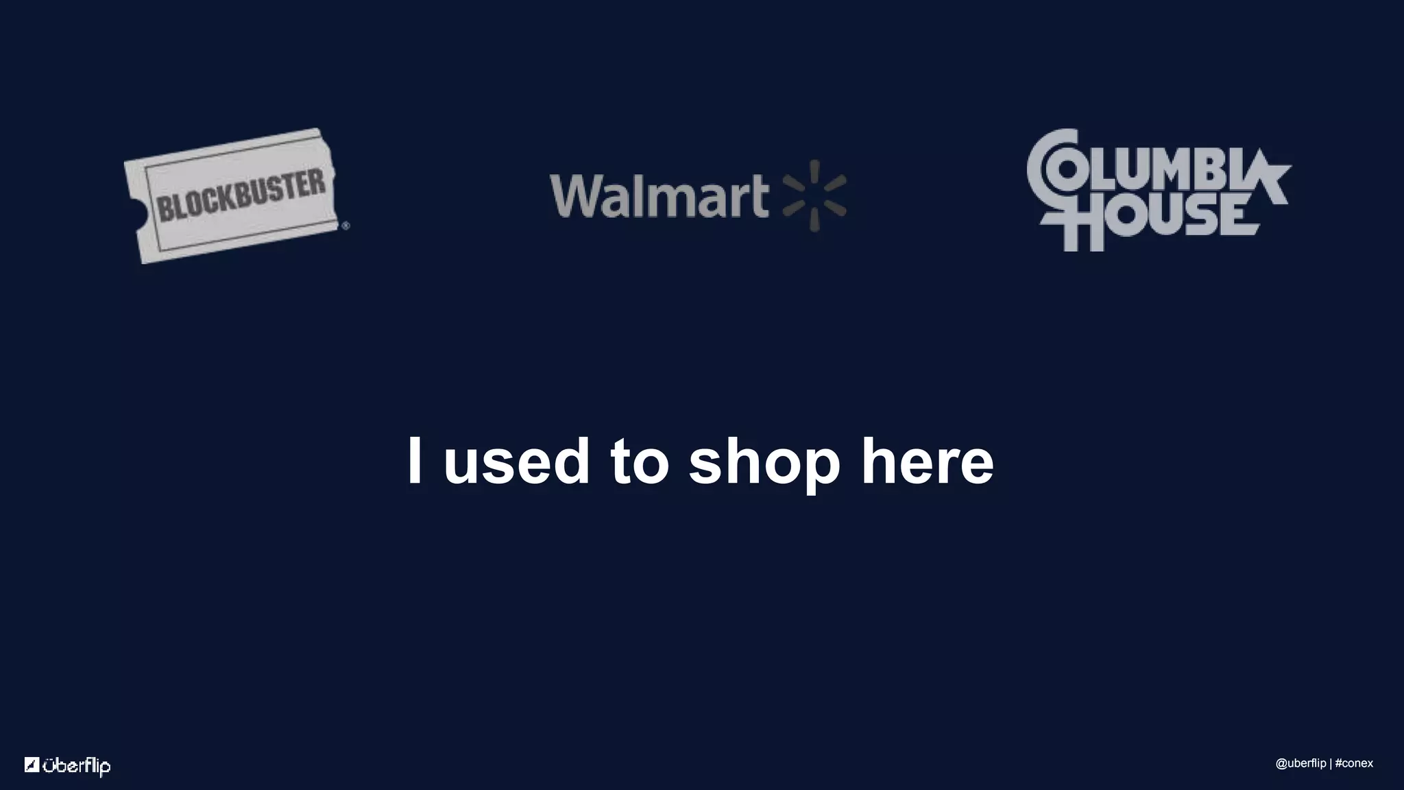 @uberflip | #conex
I used to shop here
@uberflip | #conex
 