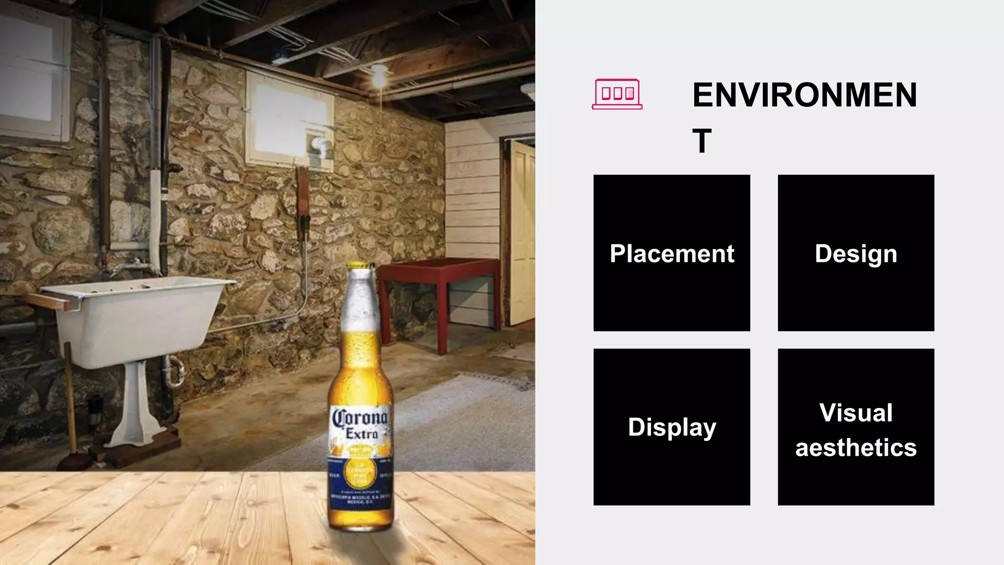 RANDY FRISCH | @RandyFrisch
ENVIRONMEN
T
Placement Design
Display
Visual
aesthetics
 