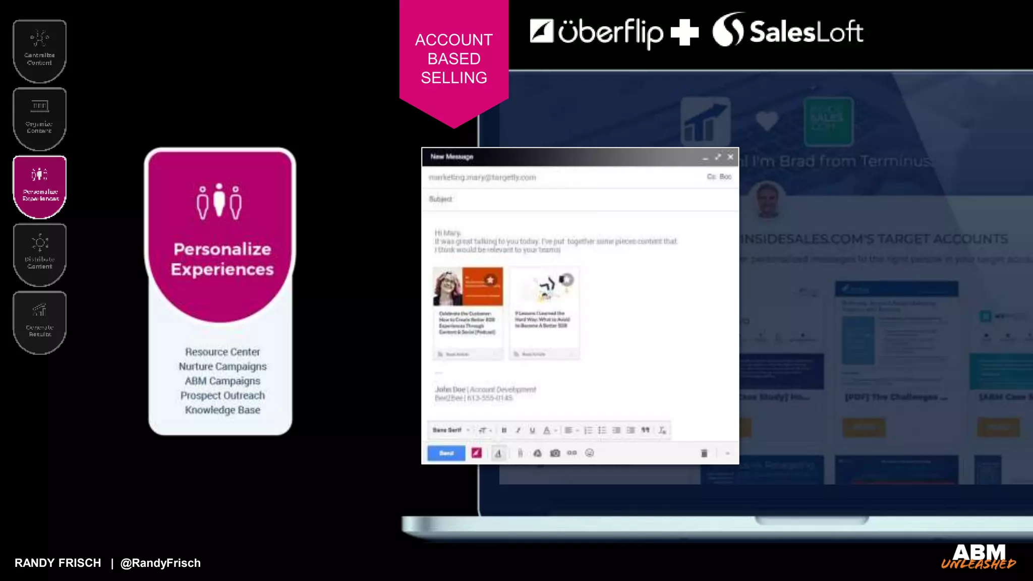 RANDY FRISCH | @RandyFrisch
ACCOUNT
BASED
SELLING
 