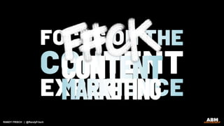 RANDY FRISCH | @RandyFrisch
 