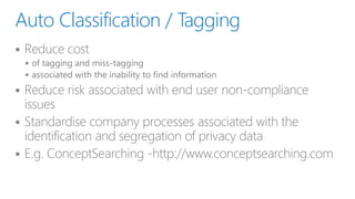 Auto Classification / Tagging
 