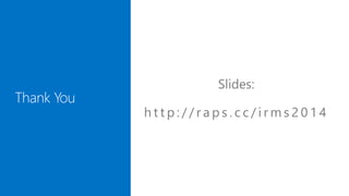 IRMS Conference 2014