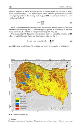 Comparison of multi‑infuence factor, weight of evidence  and frequency ratio techniques to evaluate groundwater  potential zones of basaltic aquifer systems