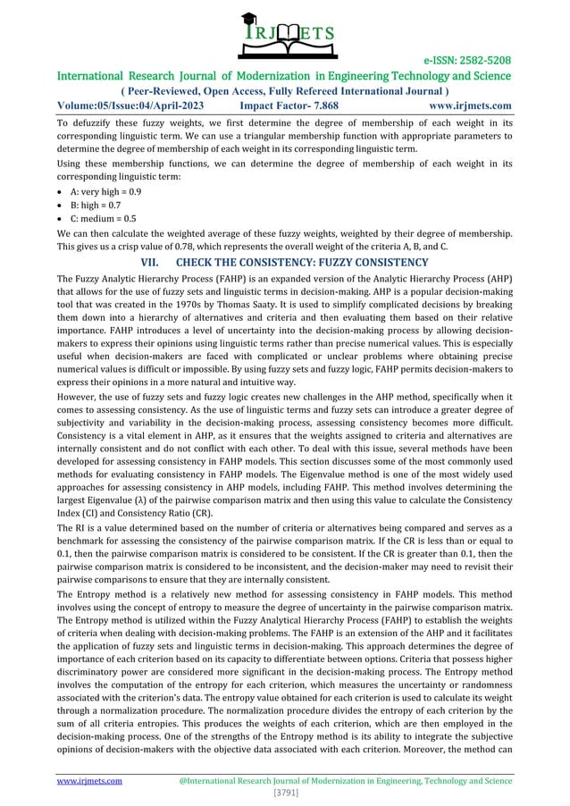 Fuzzy AHP and Fuzzy TOPSIS as an effective and powerful Multi-Criteria ...