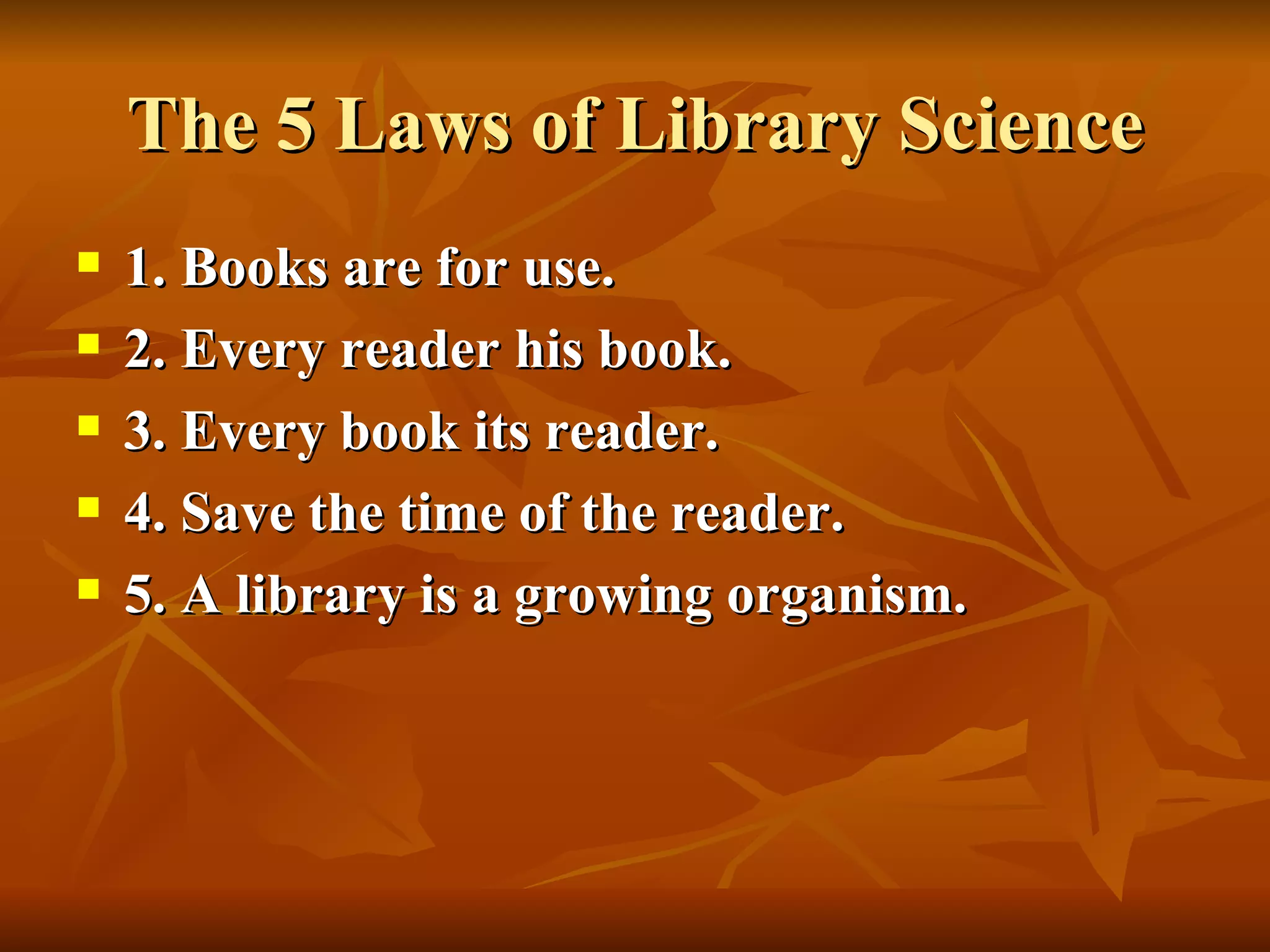 Ranganathan and Reference Service in the Modern Library | PPT