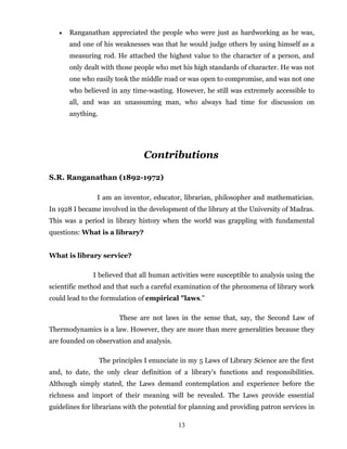 Ranganathan Biography | PDF