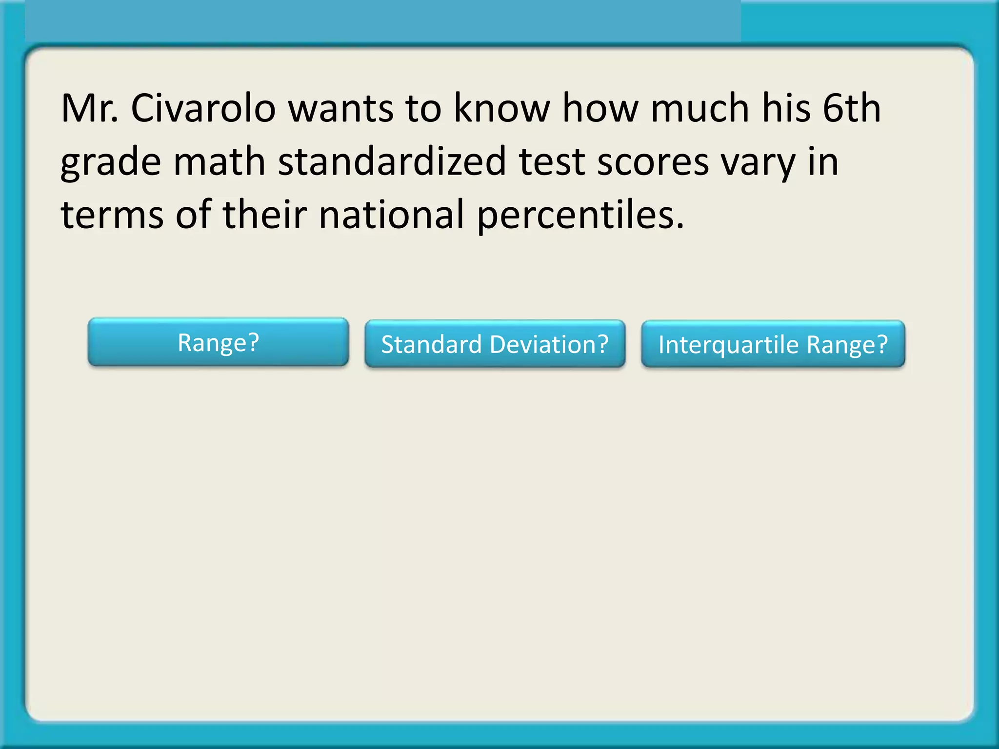 Range stdev-iqr (jejit+practice) | PPT