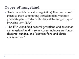 Rangeland Management | PPTX