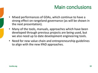 Research investments in institutional innovations: The case of rangeland governance in Tunisia―Background on IFAD-CGIAR-NARS collaboration in South Tunisia