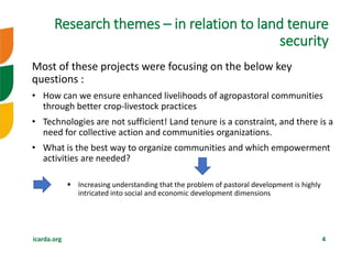Research investments in institutional innovations: The case of rangeland governance in Tunisia―Background on IFAD-CGIAR-NARS collaboration in South Tunisia