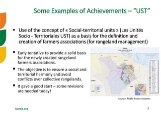 Research investments in institutional innovations: The case of rangeland governance in Tunisia―Background on IFAD-CGIAR-NARS collaboration in South Tunisia