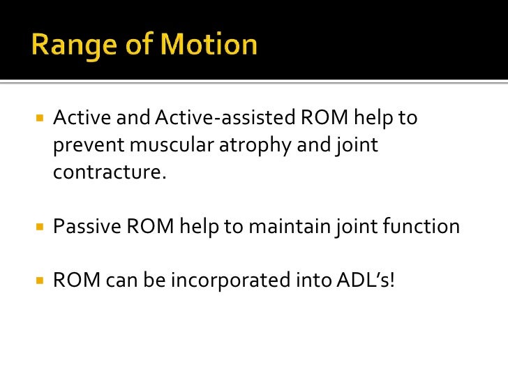 Range of motion