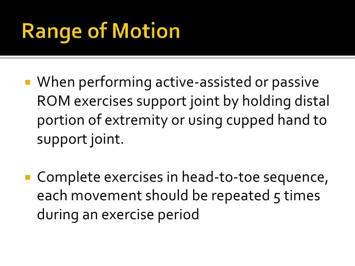 Range of motion