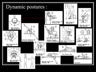 Dynamic postures :
 