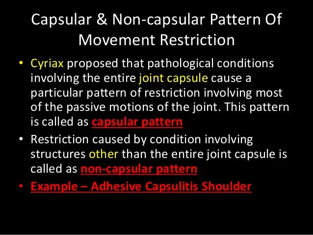Range Of Motion Assessment Best Capsular Pattern Range Of Motion Assessment Best Capsular Pattern
