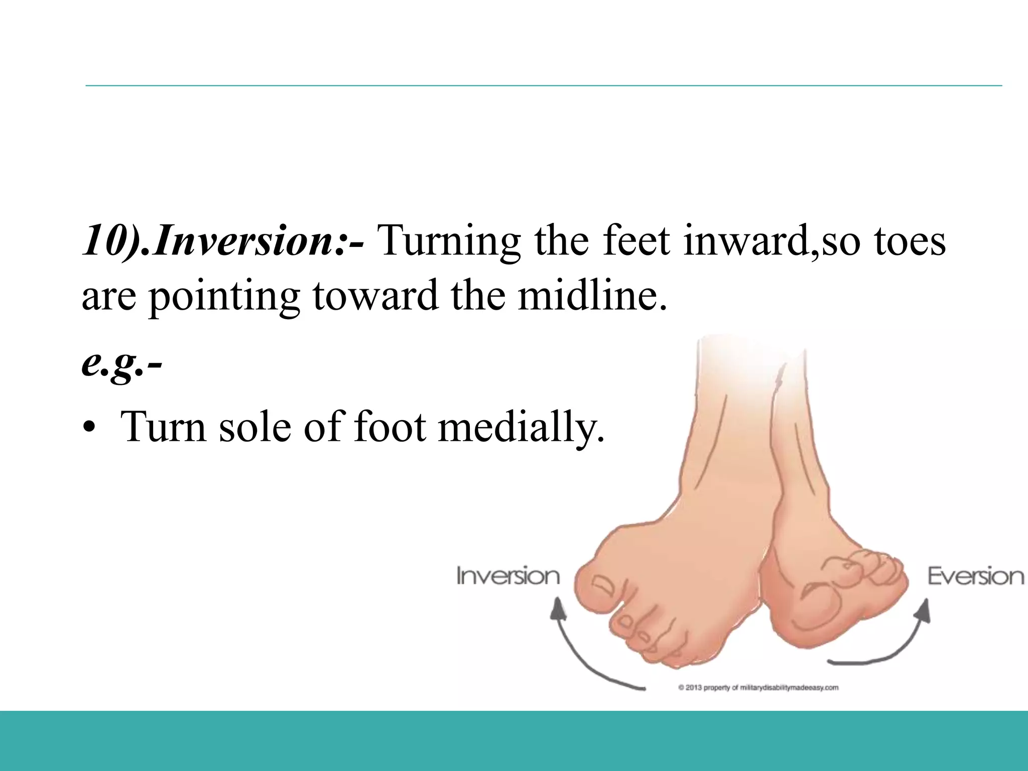 Normal Inversion Range Range of motion exercises | PPTX