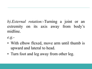 Range of motion exercises | PPTX