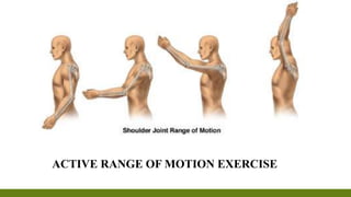 ACTIVE RANGE OF MOTION EXERCISE
 
