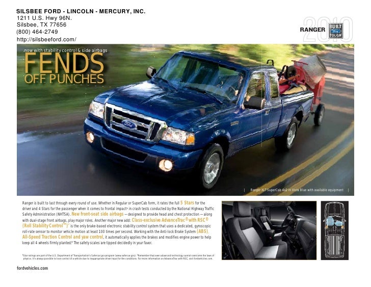 2010 Ford Ranger SILSBEE FORD LINCOLN MERCURY, INC near Houston, Texas