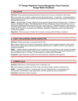 Ranger Medic Handbook 2007 - 75th Ranger Regiment Trauma Management ...