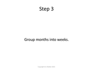 Step 3
Group months into weeks.
Copyright Eric Niebler 2015
 