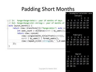Padding Short Months
Copyright Eric Niebler 2015
 
