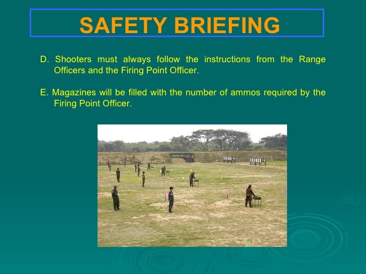 Range Safety Procedure