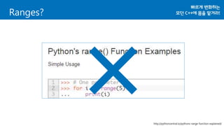 [C++ Korea 2nd Seminar] Ranges for The Cpp Standard Library | PPTX