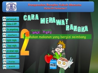 Makan makanan yang bergizi seimbang 
 