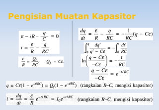 Pengisian Muatan Kapasitor
 