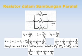 Resistor dalam Sambungan Paralel
 
