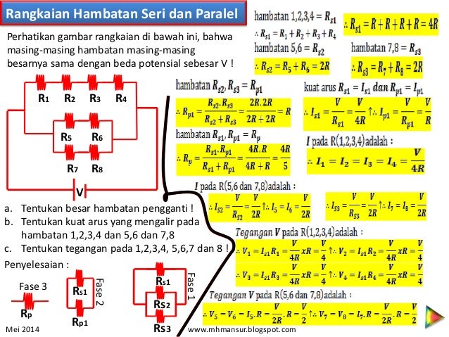 Rangkaian seri dan paralel resistor