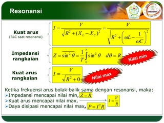 Rangkaian Seri R-L-C dan Resonansi | PPTX