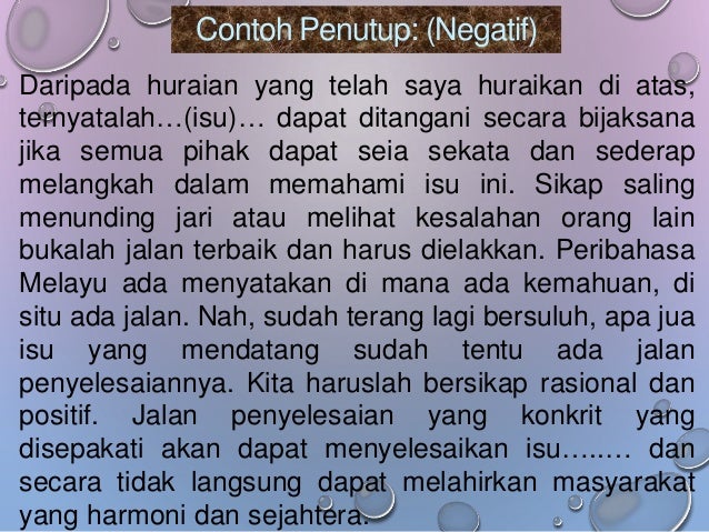 Rangka karangan spm 2019 kemaskini