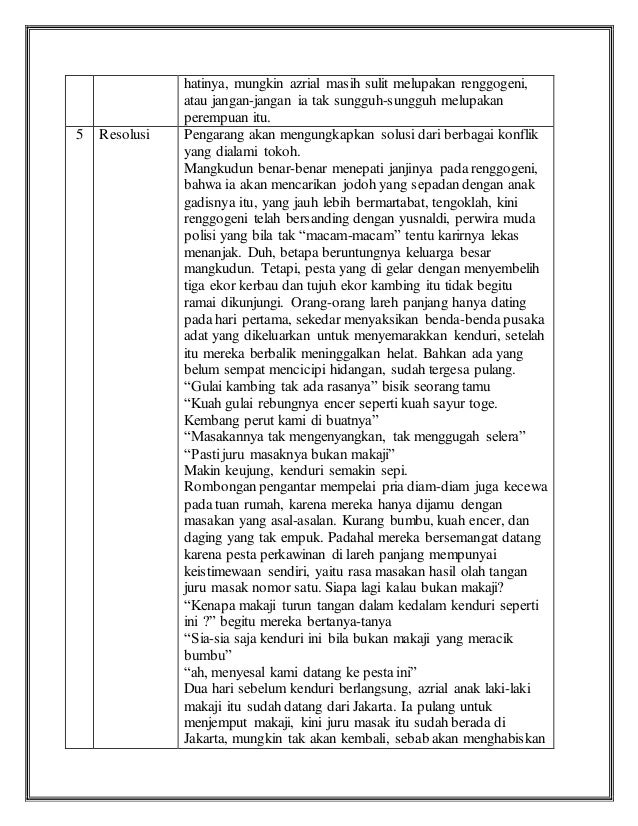 Rangkuman cerpen juru masak dan sulaiman pergi ke tanjung