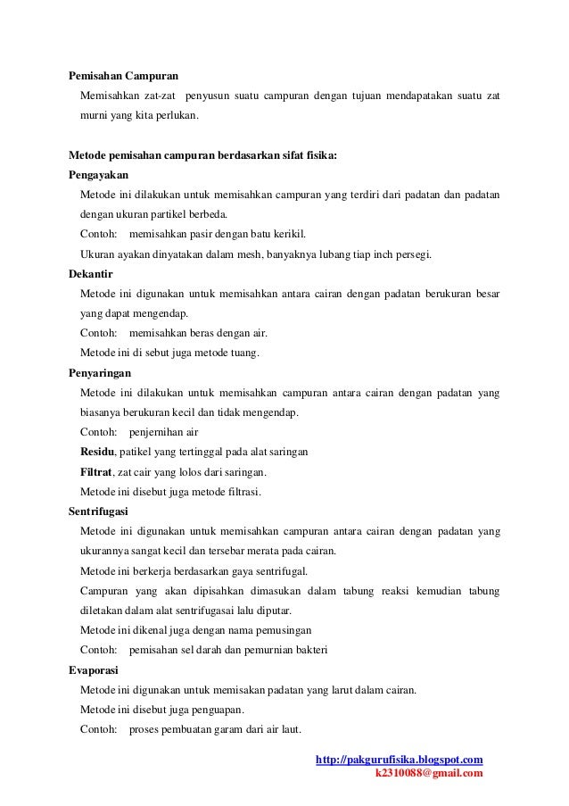 Rangkuman materi Fisika SMP kelas 7
