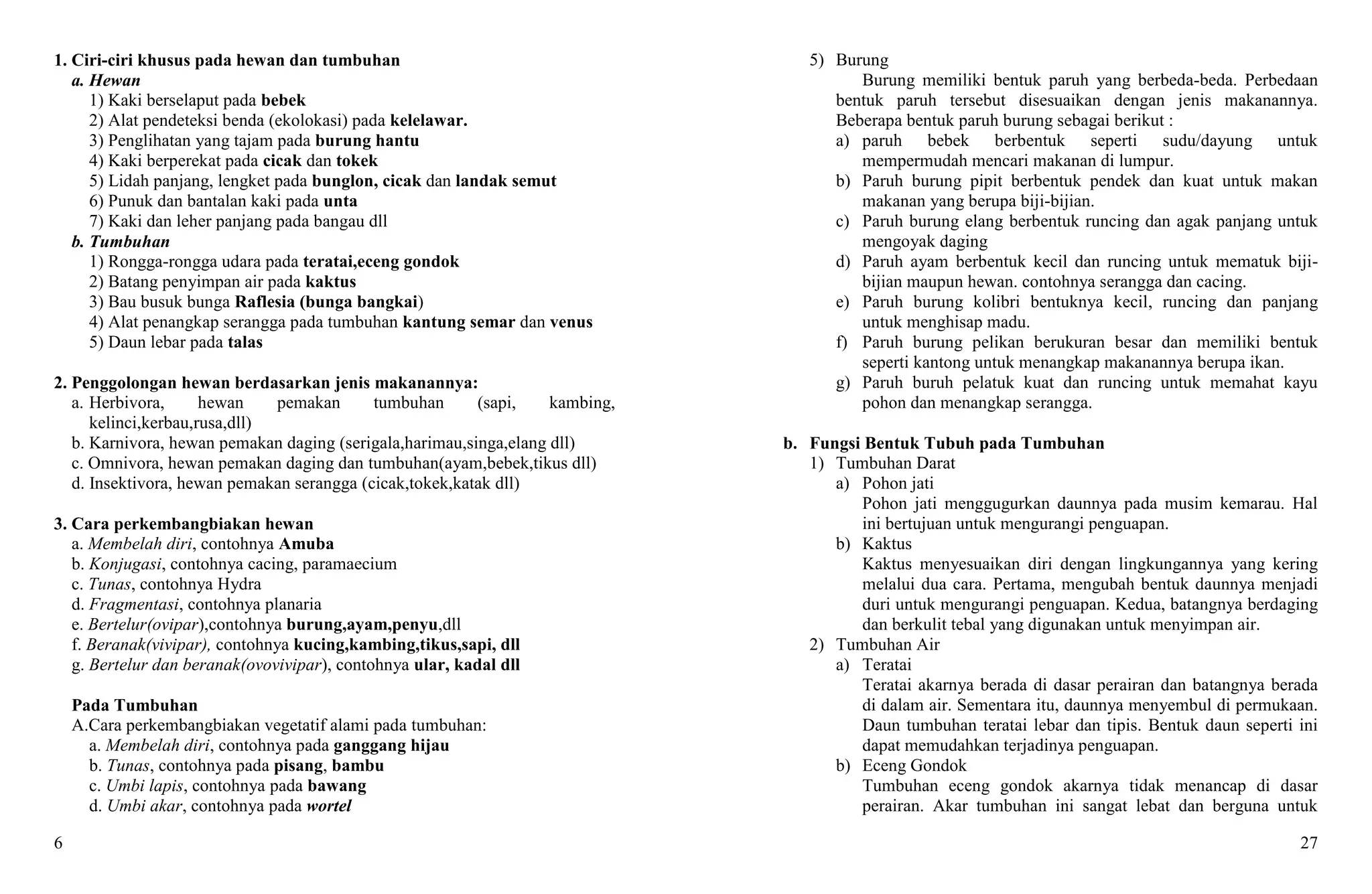 Rangkuman+materi+ipa+kelas+6+sd | PDF