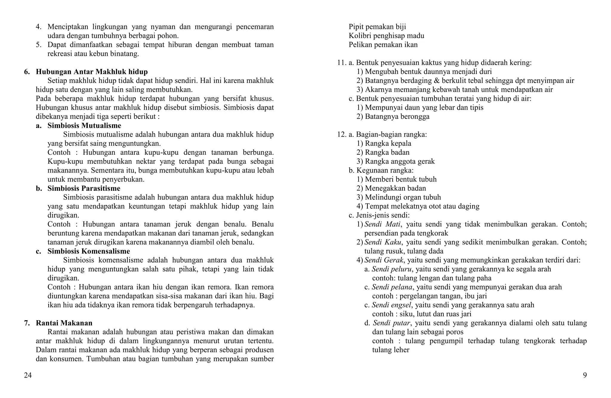 Rangkuman+materi+ipa+kelas+6+sd | PDF