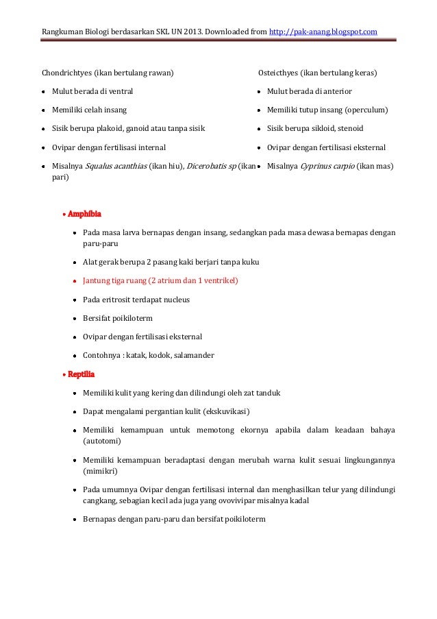 Rangkuman materi biologi smaller Rangkuman materi biologi smaller