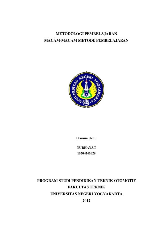 Rangkuman Metode Pembelajaran