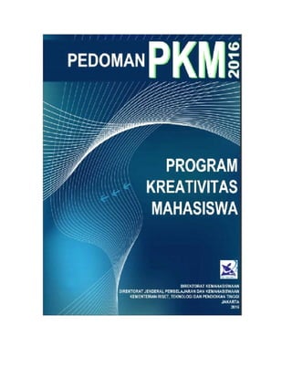 Rangkuman pedoman pkm 2016 | PDF