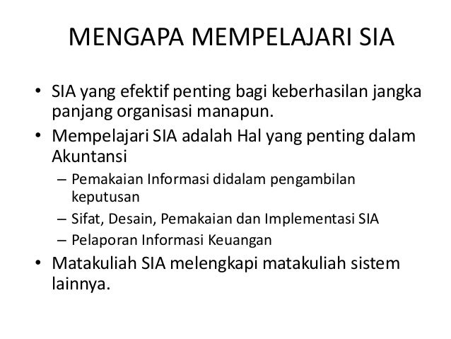 Sistem Informasi Akuntansi