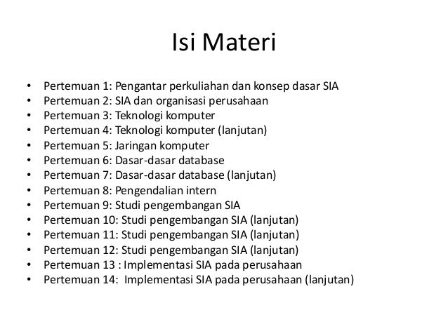 Sistem Informasi Akuntansi