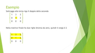 Rango di una matrice e teorema di rouche capelli | PPTX