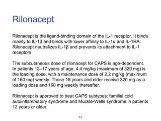Loading Dose Rilonacept Rheumatoid arthritis and gout | PPTX