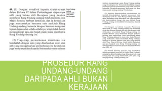 PROSEDUR RANG
UNDANG-UNDANG
DARIPADA AHLI BUKAN
KERAJAAN
 